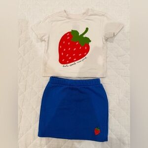 Kate Spade for Target TODDLER Strawberry Skirt and Tshirt